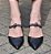 SCARPIN MULE 37301 PRETO / TIRA PEDRAS CRISTAL ONIX - Imagem 2