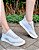 TÊNIS EM LYCRA 5005 BRANCO / SUEDE BEGE - Imagem 1