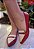 SAPATILHA CONFORTO745780 VERMELHO / OFF WHITE / TIRA VERMELHA COM DOURADO - Imagem 3