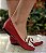 SAPATILHA CONFORTO745780 VERMELHO / OFF WHITE / TIRA VERMELHA COM DOURADO - Imagem 4