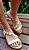 RASTEIRA 521766 OFF WHITE / DETALHES PIRÂMIDE  DOURADAS - Imagem 1