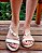 RASTEIRA 521766 OFF WHITE / DETALHES PIRÂMIDE  DOURADAS - Imagem 4