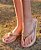 CHINELO 615387 NUDE / PEDRAS  CRISTAL DOURADA - Imagem 1