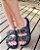CHINELO EXTREMO CONFORTO 300275 PRETO / PALHA PRETA / FIVELA DOURADA - Imagem 6