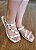 RASTEIRA 80640 OFF WHITE / DETALHES EM DOURADO - Imagem 3