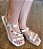 RASTEIRA 80640 OFF WHITE / DETALHES EM DOURADO - Imagem 5