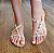 RASTEIRA 805700 OFF WHITE / DETALHES EM DOURADO / PALMILHA CORTIÇA - Imagem 1