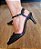 SCARPIN EM COURO 941869 PRETO RISCADO - Imagem 1