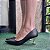 SCARPIN 082001 PRETO / SALTO DOURADO - Imagem 3