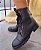 BOTA COTURNO 1130 PRETO / CADARÇO FITA LARGA - Imagem 2