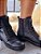 BOTA COTURNO 1131 PRETO / ILHOS CORRENTE PASSANTE DE CADARÇO E ZIPER - Imagem 4