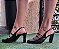 SCARPIN SLINGBACK 435003 PRETO DUAS TIRAS - Imagem 1