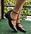 SCARPIN BONECA 23740 PRETO/ DUAS  FIVELAS / SALTO BAIXO - Imagem 1