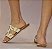 CHINELO 807090 JUTA / OFF WHITE COM TACHAS DOURADAS - Imagem 2
