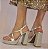 SANDÁLIA 947564 PRATA / MEIA PATA E SALTO GLITTER - Imagem 1