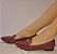 SAPATILHA CONFORTO 745889 BURGUNDY / FIVELA DOURADA - Imagem 1