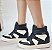 TÊNIS WEDGE SNEAKER VIA UNO 960001 BRANCO / PRETO - Imagem 3