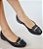 SAPATILHA CONFORTO 655917 PRETO ENFEITE RAFIA GLOW - Imagem 1