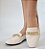 SAPATILHA CONFORTO 655946 OFF WHITE / CREME CORRENTE DOURADA - Imagem 2