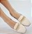 SAPATILHA CONFORTO 655946 OFF WHITE / CREME CORRENTE DOURADA - Imagem 3