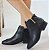 BOTA VIA UNO 217050 PRETO / DETALHE MATELASSÊ - Imagem 1