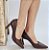 SCARPIN EM COURO 223730 MARROM - Imagem 1