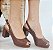 PEEP TOE EM COURO 67942 CONHAQUE - Imagem 2