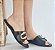 CHINELO 791979 PRETO / FIVELA OVAL - Imagem 3