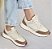 TÊNIS 9102 OFF WHITE / TIRAS CHOCOLATE / DETALHES EM LINHO - Imagem 1