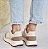 TÊNIS 9102 OFF WHITE / TIRAS CHOCOLATE / DETALHES EM LINHO - Imagem 4