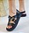 SANDÁLIA 401621 PRETO / PALMILHA MACIA / FIVELA DOURADA/ SOLADO ANTIDERRAPANTE - Imagem 1