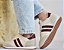 TÊNIS 9511 OFF WHITE / LISTRAS MARSALA / DETALHES EM SUEDE CINZA - Imagem 3