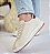 TÊNIS 9508 OFF WHITE / DETALHES EM CINZA E MARSALA - Imagem 5