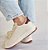 TÊNIS 9508 OFF WHITE / DETALHES EM CINZA E MARSALA - Imagem 3