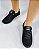 TÊNIS SNEAKER VIA UNO EM CAMURÇA 970002 PRETO / ILHOES DOURADO - Imagem 4
