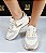 TÊNIS EM COURO 707504 OFF WHITE / DETALHE DOURADO - Imagem 1