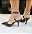 SCARPIN VIA UNO 967007 PRETO COM TIRAS EM PEDRAS CRISTAL - Imagem 2