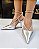 SCARPIN VIA UNO 967007 PRATA METAL / TIRAS COM PEDRAS CRISTAL PRATA - Imagem 3