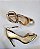 SCARPIN SEMI ABERTO 30120 CHAMPAGNE / TIRA COM FECHO NO TORNOZELO - Imagem 1