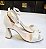 SANDÁLIA 2044602 OFFWHITE / SALTO FLAIR - Imagem 1