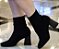 BOTA EM MALHA KNIT 2455058 PRETO / SALTO TRIANGULO - Imagem 3