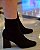 BOTA EM MALHA KNIT 2455058 MARROM / SALTO TRIANGULO - Imagem 1