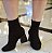 BOTA EM MALHA KNIT 2455058 MARROM / SALTO TRIANGULO - Imagem 4