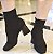 BOTA EM MALHA KNIT 2455058 MARROM / SALTO TRIANGULO - Imagem 3