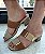 TAMANCO EM  COURO CONFORTO 221214 CARAMELO TEXTURIZADO / OFF WHITE - Imagem 1
