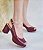 PEEP TOE COURO 67942 BORDÔ - Imagem 1