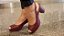 PEEP TOE COURO  67942 BORDÔ - Imagem 3