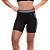 Shorts Com Proteção Solar Sandy Fitness Cross - Feminina - Preto e Cinza - Imagem 1