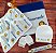 Kit Manta, Naninha, Touca, Luvinha e Prendedor de Chupeta, Oxfordine com microfibra - Imagem 1