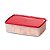 Tupperware Caixa ideal 1,4L Incolor Vermelha - Imagem 1